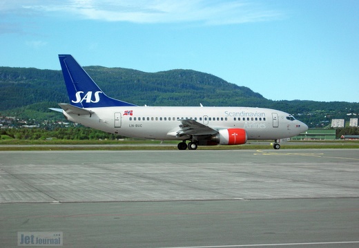 LN-BUC B737-505 SAS Trondheim