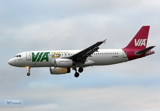 LZ-MDA, Airbus A320 Air Via