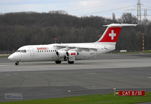 HB-IYY BAe Avro RJ100 Swiss