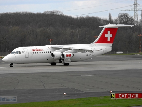 HB-IYY BAe Avro RJ100 Swiss