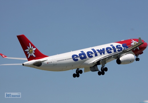 HB-JHQ, Airbus A330-343, Edelweiss