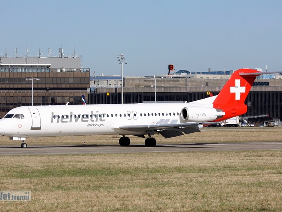 HB-JVE, Fokker 100 Helvetic