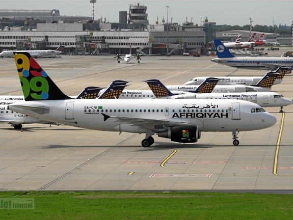 5A-ONI A319-111 Afriqiyah Airways