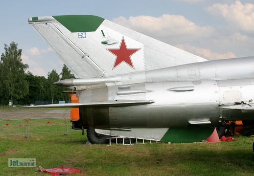 MiG-21SMT, Heckansicht