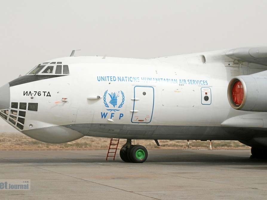 RA-76807 IL-76TD Aviacon Zitotrans, UN Humanitarian Air Services "WFP" markings
