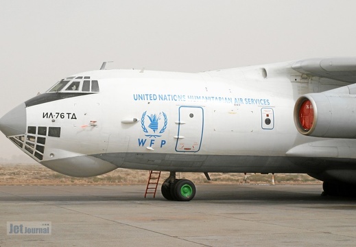 RA-76807 IL-76TD Aviacon Zitotrans, UN Humanitarian Air Services "WFP" markings