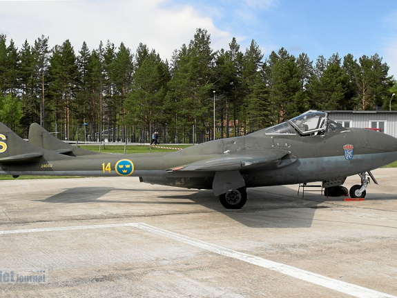 SE-DXU 14-S De Havilland Vampire T55 (2268 Besuche) SE-DXU 14-S De Havilland Vampire T55
