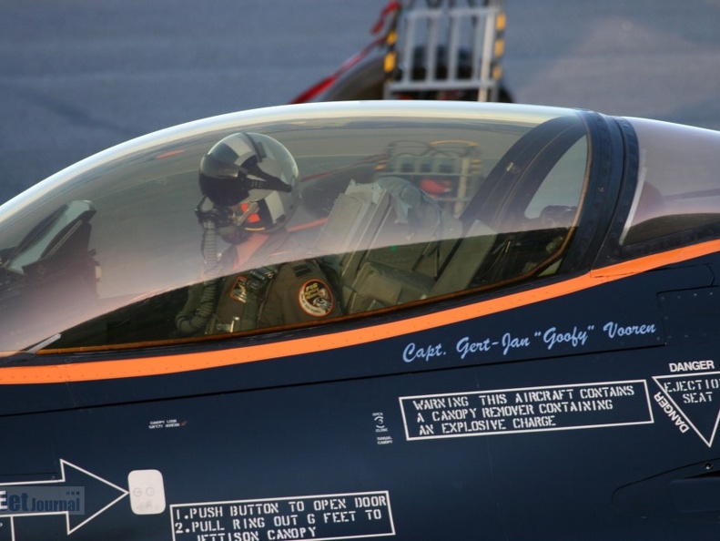 RNLAF F-16 Solo Display Team Pilot Goofy