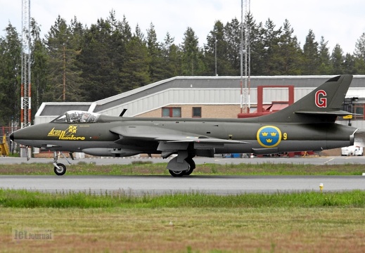 SE-DXM G-9 Hawker Hunter F58