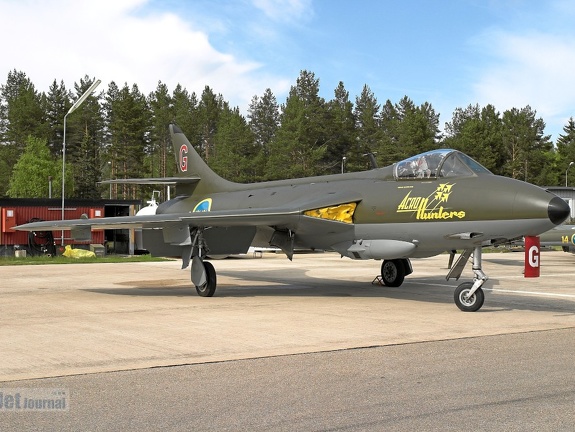 SE-DXM Hawker Hunter F58
