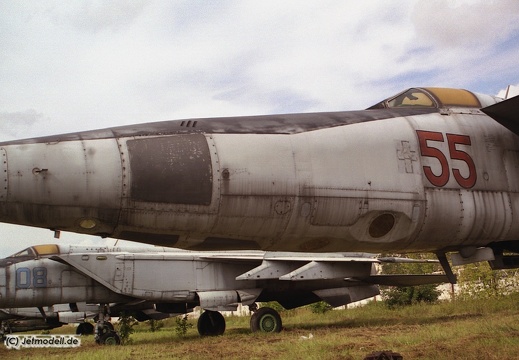 MiG-25RB, 55 rot, Detailansicht Bugnase