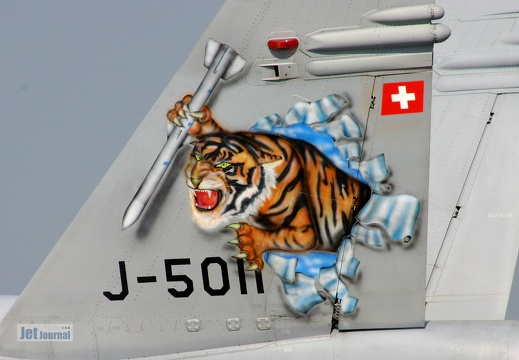 J-5011, F/A-18C, Schweizer Luftwaffe, Tiger 