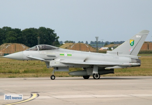 ZJ924 QO-H Typhoon F2 3sqn Royal Air Force