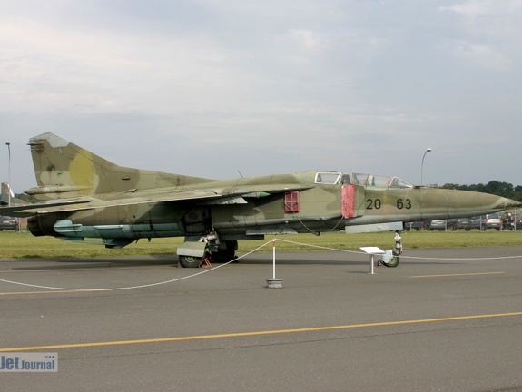 20-63, MiG-23UB, ex. NVA 105 