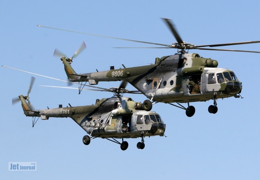 9806  und 9781, Mi-171S Czech Air Force