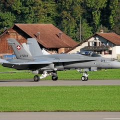 J-5014 F-18C Landung Meiringen Schweizer Luftwaffe