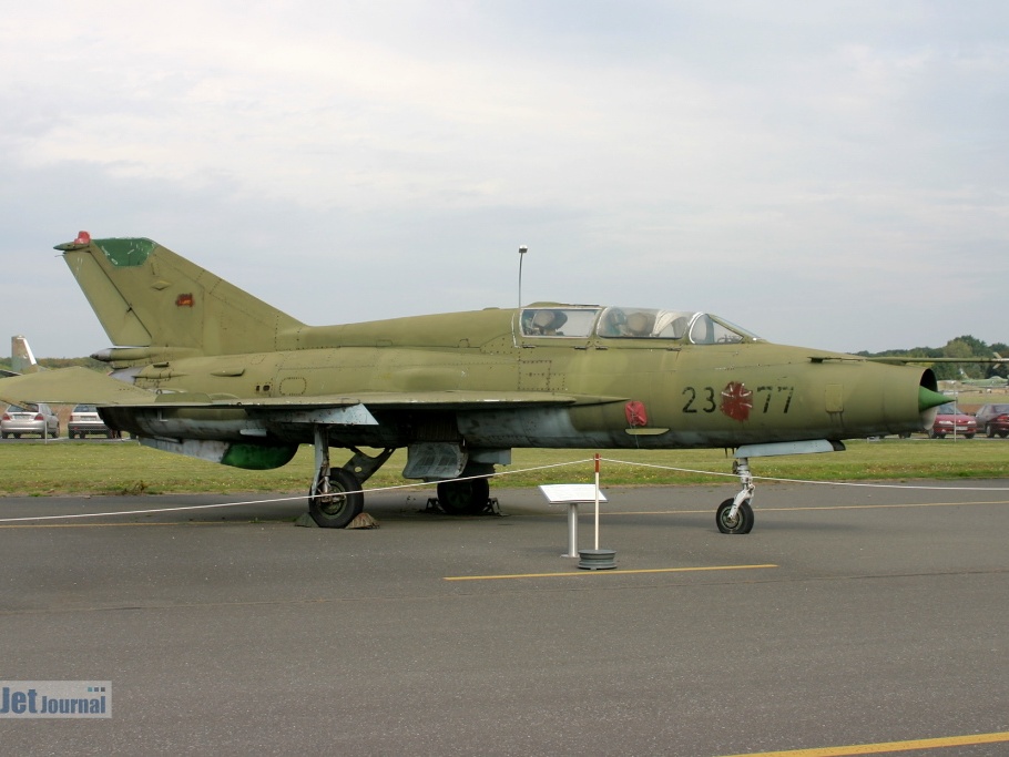 23-77, MiG-21UM, ex. NVA 256