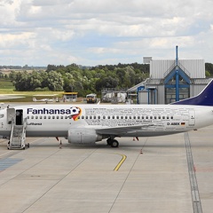 D-ABEK, Boeing B737-330 Lufthansa Fanhansa
