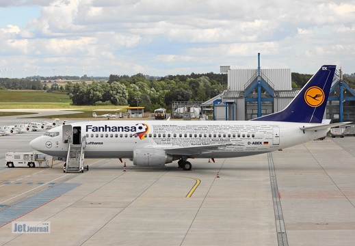 D-ABEK, Boeing B737-330 Lufthansa Fanhansa