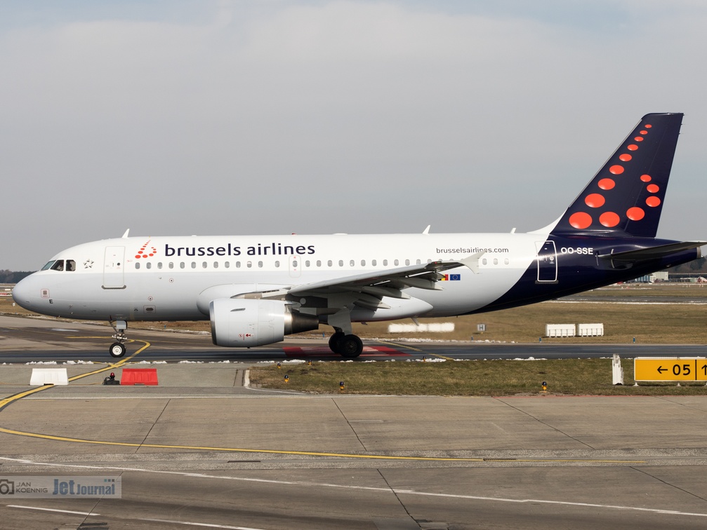 OO-SSE, Airbus A319-111, brussels airlines