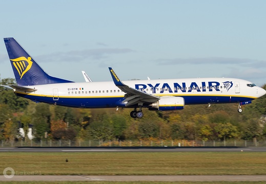 EI-DYW Ryanair Boeing 737-8AS(WL) Hamburg (EDDH/HAM)