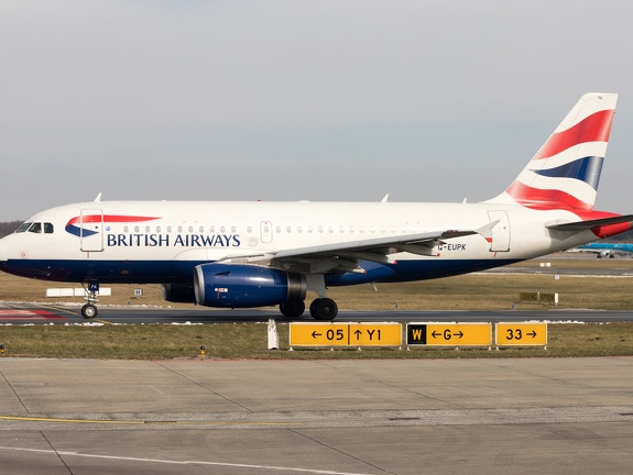 G-EUPK, Airbus A319-131, British Airways