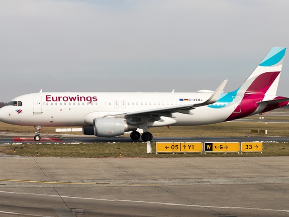 D-AEWJ, Airbus A320-214, Eurowings