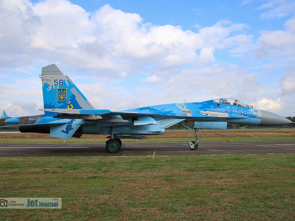 58 blau, Su-27P, Ukrainian Air Force