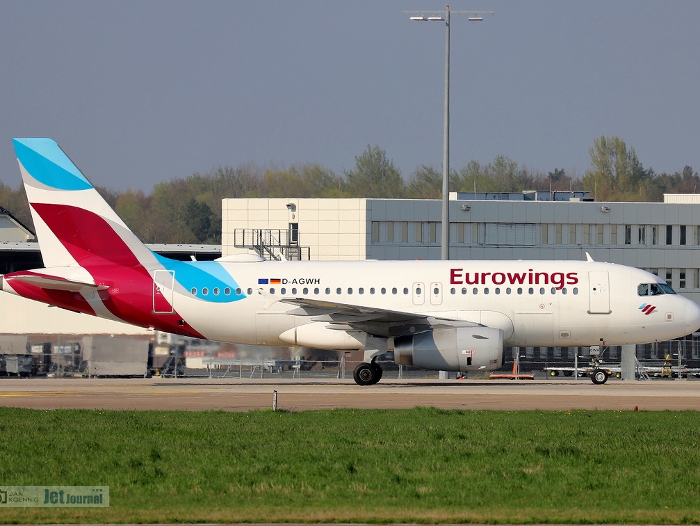 D-AGWH, Airbus A319-132, Eurowings