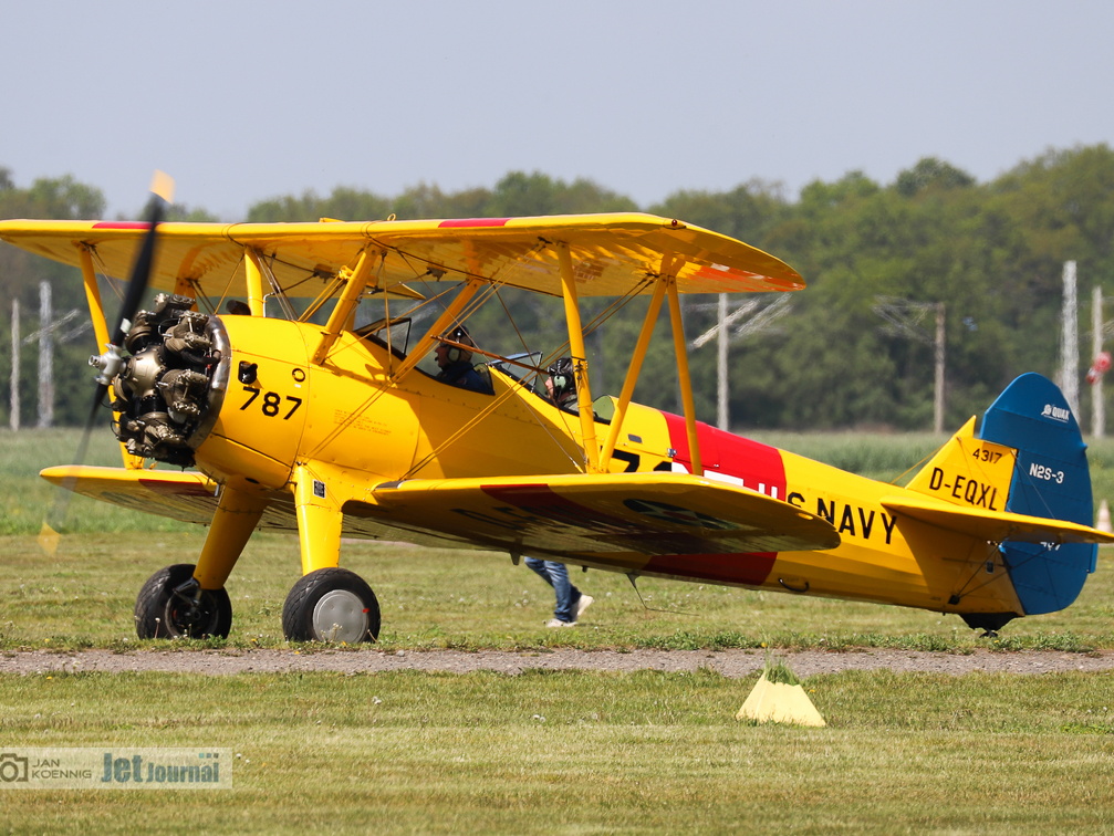 D-EQXL, Boeing Stearman A75N1 / PT-17 (просмотров: 2403) D-EQXL, Boeing Stearman A75N1 / PT-17