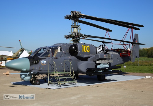 103 gelb, Ka-52K, WMF Rossii