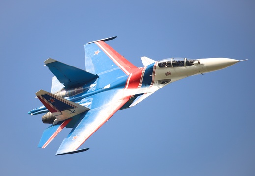 32 blau, Su-30SM, Russian Knights