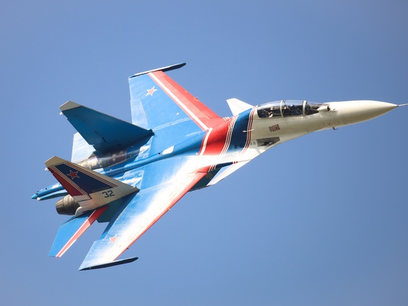 32 blau, Su-30SM, Russian Knights