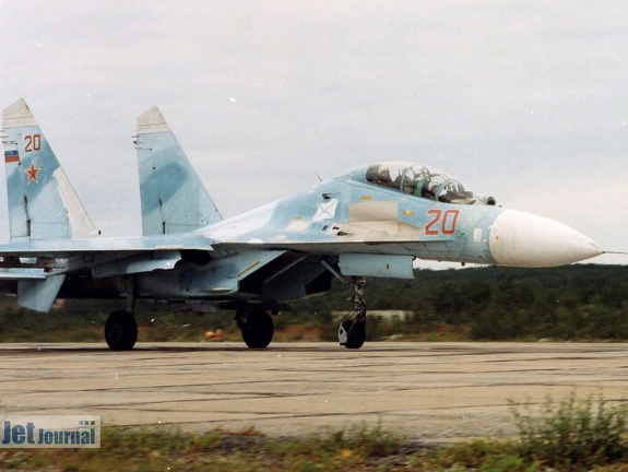 20 rot, Su-27UB, WMF Rossii