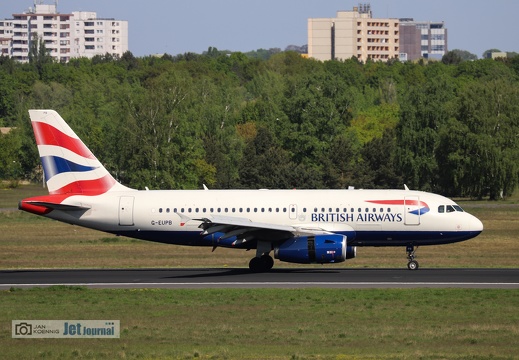 G-EUPB, Airbus A319-131, British Airways