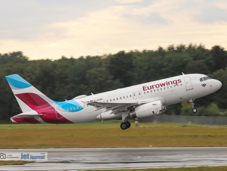 D-AGWL, Airbus A319-132, Eurowings