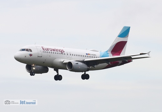 D-AGWC, Airbus A319-132, Eurowings