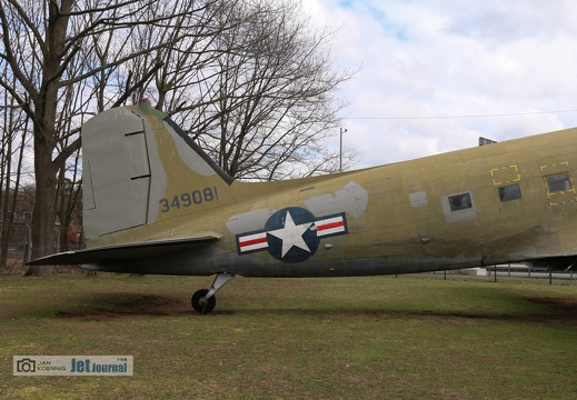 349081, C-47D Skytrain, Heckansicht