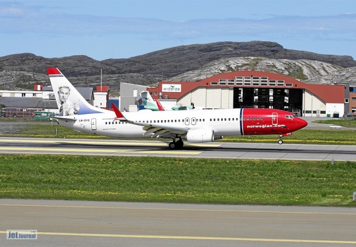 LN-DYE Boeing 737-8JP Norwegian Arne Jacobsen