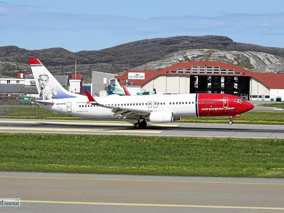 LN-DYE Boeing 737-8JP Norwegian Arne Jacobsen