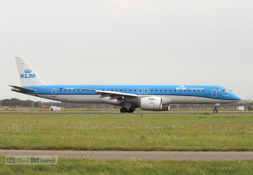 PH-NXF, Embraer E195-2 /ERJ-190-400, KLM