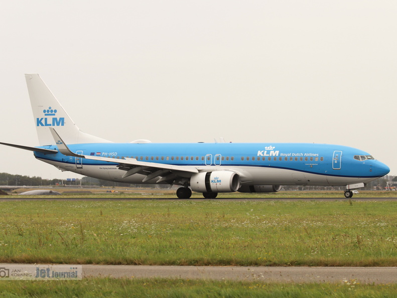 PH-HSD, Boeing 737-8K2, KLM