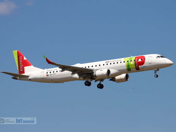 CS-TTY, Embaer ERJ-195AR / ERJ-190-200, TAP Portugal