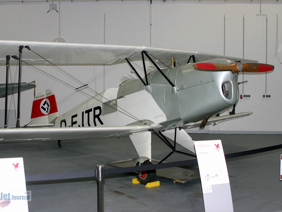 D-EJTR, Bücker Bü-131B Jungmann (129 visits) Ausstellung Hangar 10 D-EJTR, Bücker Bü-131B Jungmann