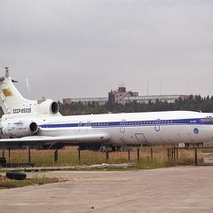 Tu-155, CCCP-85035 (106 visits) Moskau/Schukowski 2003, Prototyp zur Erprobung eines Wasserstoffantriebes Tu-155, CCCP-85035