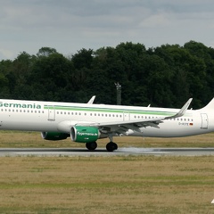 flyGermania Airbus A321-211 D-ASTE (231 visits) D-ASTE touching down on Runway flyGermania Airbus A321-211 D-ASTE