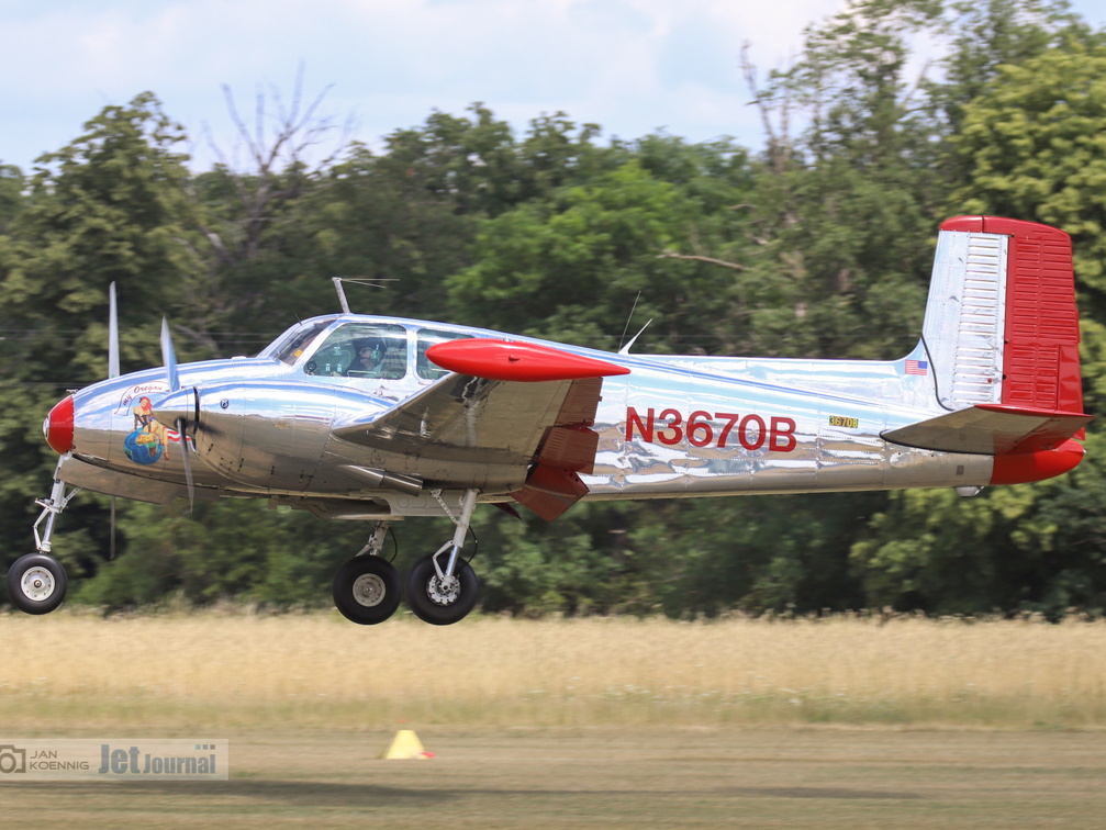 N3670B, Beechcraft E50 Twin Bonanza (9 návštěv) N3670B, Beechcraft E50 Twin Bonanza