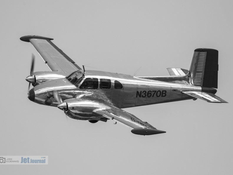 N3670B, Beechcraft E50 Twin Bonanza (22 Besuche) N3670B, Beechcraft E50 Twin Bonanza